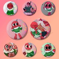 D-Dandys W-World B-Bobette Badges 25 32 44 58 75 mm Round Cosplay Pin Bag Decor Fans Collect Friends Gifts Brooch Souvenir