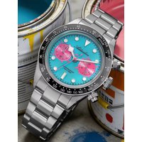 ADDIESDIVE 2026 New Luxury Men Chronograph VK64 Watch Waterproof 100m Ceramic Bezel BGW9 Luminous 316L Steel Quartz Watch AD2520
