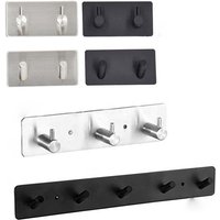 Stainless Steel Wall Key Holder Key Hooks Modern Hanger for Home, Kitchen, Entryway, Hallway, Office, Cabinet, Bathroom