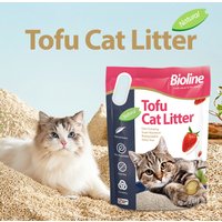 Bioline 7L Tofu Cat Litter Large Capacity Dust-Free Cat Sand Quickly Clumping Deep Deodorized Multiple Fragrance Cat Supplies