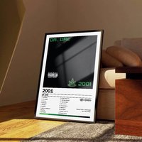 Dr. Dre 2001 Poster Album Art Cover Songs Music Rap Wall Waterproof Paper Sticker For Living Room Home Decor