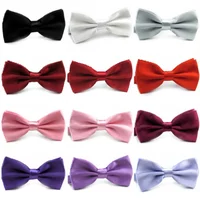 Korean Kids Bowtie For Boys Gril Baby Children Solid Color Bow Tie Reusable Business Fashion Bow Tie Accessories