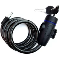 AliExpress NONE Universal Bicycle Lock Anti-theft Accessories Bicycle Motorcycle Safety Lock Steel Wire Rope Cable Storage Cabinet With 2 Keys