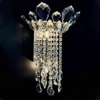 Crystal Wall Lamp Light Luxury Living Room Background Wall Decoration Lamp Designer High Quality Stair Bedroom Bedside Wall Lamp