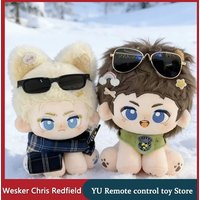 【In Stock】Wesker Chris Redfield Plush Doll Cartoon Figure Plush Toy Kawaii Sofa Cushion Ornament Birthday Children'S Toy Gift