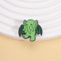 Cthulhu Cute-thulhu Pun Enamel Pins Cute Cartoon Monster Brooches Lapel Badges Fun Animal Jewelry Gift for Friends