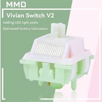 MMD VIVIAN Switch V2,5Pin Linear Switch for Mechanical Keyboard,Applicable To Keycaps of Height Like Cherry,XDA,MAO,MOA,Etc