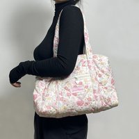 Korean Style Stroller Organizer Bags Multi-pocket Flower Baby Diaper Organizer Baby Care Storage Large Capacity Women Handbag