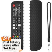 Silicone Protective Cover Anti-Slip Protective Case Shockproof Remote Cover with Lanyard for Samsung Smart TV Remote BN59-01315A