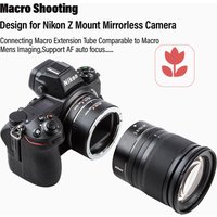 Viltrox DG-Z Nikon Z Auto Focus AF Macro Extension Tube Lens Adapter for Nikon Z mount Camera Lens Z6 II Z7 Z50 Z7 II Z5 Z9 Zfc