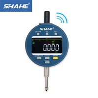 SHAHE Wireless Digital Indicator 1μm Resolution 0-12.7 /25.4/50.8mm Dial Test Gauge IP54/IP65 Waterproof And Dustproof