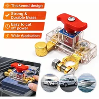 Car Battery Disconnect Switch Negative Terminal Power Cut Off Isolator for Car Truck RV, Prevent Battery Drain 12V 24V