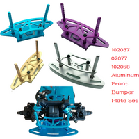 RC 102037 02077 102058 Alum Front Bumper Plate Set For 1/10 HSP 94101 94102 94122 94103 94103Pro 94123 Drift Car Upgrade Parts