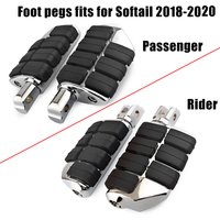 Front Rear Foot Pegs Footrest Pedals For Harley Softail Fat Bob Breakout Street Bob Low Rider Sport Glide FLS 2018-2020