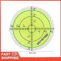 Small Level Bubble 60mm Diameter Measuring Tool Round Level Bubble with Scale for Camera Balance Round Bubble Level
