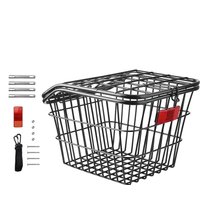 Metal Large Rear Cycle Rack Mountain Bike Rear Basket Cycle Rear Shelf Schoolbag Cycle Storage Basket For Bag Backpack Cargo