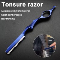 Professional Sharp Hair Thinning Razor - Stainless Barber Shaver Cutting Knife for Salon Use Japan-Style Barber Tool B9Y2