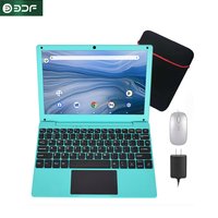 10.3 inch Laptop Android 12 Computer Quad Core Powered Netbook 2G RAM+64GB ROM Mini Laptop Computer for Kids with Bag Mouse Blue