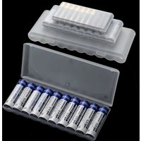 10 Slots Hard Plastic Container Portable Case Battery Storage Box For AAA/AA/18650 Battery Organizer Box Container Accessories