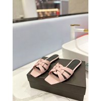 Fashionable Pink Flat Bottom Hollow out Ladies Slippers New Arrival Comfortable Women's Slip-On Shoes Open Toe Sandals