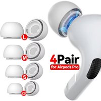 4 Pairs Silicone Ear Tip Cover Replacement Earbud XS/S/M/L Size Silicone Earbud Tips Covers For Air Pods Pro 1st 2nd Generation