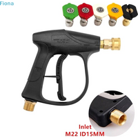 ♬High Pressure Washer Spray Gun, M22 15mm Inlet with 5 Color-Coded Nozzle Tips for Car & Home Cleaning