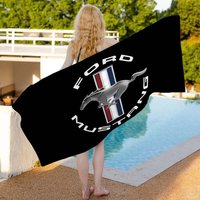 F-Ford Car M-Mustang Beach Towel Colorful Bath Towels for Girl Microfiber Quick Dry Custom Sand Free Beach Yoga Spa Gym Pool