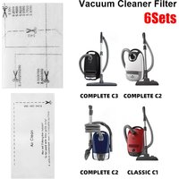6Sets Vacuum Cleaner Filters For Miele Complete S8340 S8360 C1 C2 C3 Exhaust Filter Replacement Parts Home Appliance Spare Parts