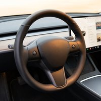 Neues, beheizbares Lederlenkrad, schwarz, 1490214-00-B, für Tesla Model 3 und Model Y.