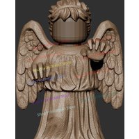MOC New Building Block Doll Mini Doll The Weeping Angels Printed White Model Uncolored Toy Gift Ornaments Collection
