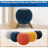 Speaker Stand Bracket For Homepod Mini Wooden Base Desktop Anti-slip Stand