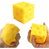 Cheese Squishy Fidget Toys Stress Balls Squeeze Stress Ball Sensory Fidget Toys, Stress Relief Gifts Party Favors