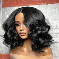 Geeta 300 Density Loose Body Wave Bob Wig Short Glueless 100% Human Hair Wigs 7x5 Closure Pre Cut Pre Plucked Lace Wig for Women