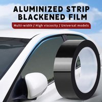 High-quality Windows Stickers on Car Wrap Vinyl for Motorcycle Chrome-plated Strips Bright Black Samurai Automotive Sticker Film