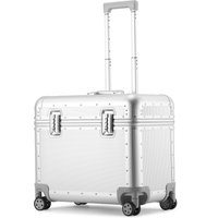All Aluminum-magnesium Alloy Top Opening Suitcase Photographer Toolbox Travel Captain Rolling Luggage with TSA Lock 18/20/22inch