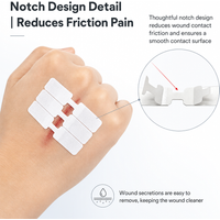 80pcs Butterfly Closure Bandage Strips - Adhesive Strip Stitch Bandages for Closing Skin Wounds with Non-Stick Pad