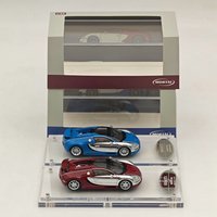 1:64 Mortal for Veyron Super Sport Diecast Toys Car Models Collection Gifts Detachable Back Cover