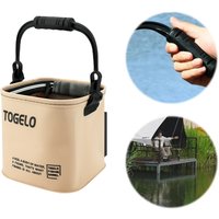 8L/13L Multifunction Folding Fishing Bucket With Ergonomic Handle Bucket Waterproof Outdoor Camping Bucket Fishing Accessories