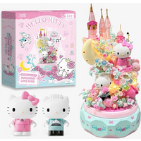 Wonder Moon Sanrio Music Box HelloKitty Assembly Rotating Octopath Box Puzzle Toy Girl Gift Exquisite Gift Box