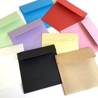 50 Mini Paper Envelopes 10 x 10 cm Christmas Gift Cards Business Card Envelopes Western Style Envelopes for Wedding Invitations