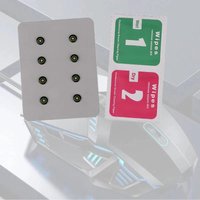 8Pcs Universal DIY Mouse Glass Feet Pads Stickers Anti-Slip Gaming Mouse Pad Accessories