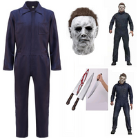 Miniso Michael Myers Halloween Cosplay CostumeBloody Clothing Party Suit Requisites for Men Doodt Cosplay Kostuum