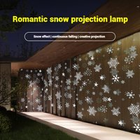High - Quality Snowflake Falling Projection Lamp for Holiday Decoration Create a Magical Snowy Scene