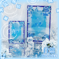 Nature‑Inspired Floral‑Rippled Acrylic Display Frame, Storage Holder for 3.5/6Inch Photocards, Standee & Coaster Collectibles