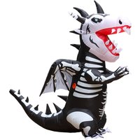 Halloween Inflatable Dinosaur Adult Cosplay Costume Ghost Skeleton Dinosaur Inflatable Dress Up