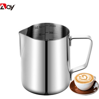 Milk Frothing Pitcher Coffee Milk Frother Jug Stainless Steel Nespresso Cups For Latte Art Barista Coffee Accessories Easy Clean