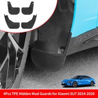 for Xiaomi SU7 2024-2026 Hidden Mud Guards Car Accessories Tire Mud Fenders Kit Black 4Pcs
