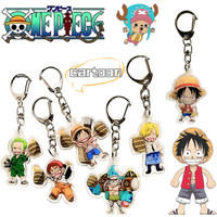 New One Piece Luffy and Zoro Keychain Creative Cute Fashionable Personalized High-Appearance-Value Backpack Pendant for Students