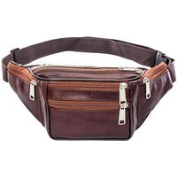 Leather Men Waist Chest Bag Thin Outdoor Sports Pauch Male Small Running Fanny Pack Crossbody Chest Money Belt Bags