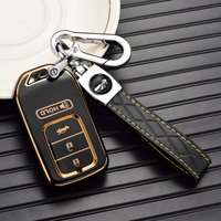 Key Fob Cover TPU Shell Case for Honda Accord Civic HR-V Fit Passport Pilot Keyless Remote Car interior Accessories